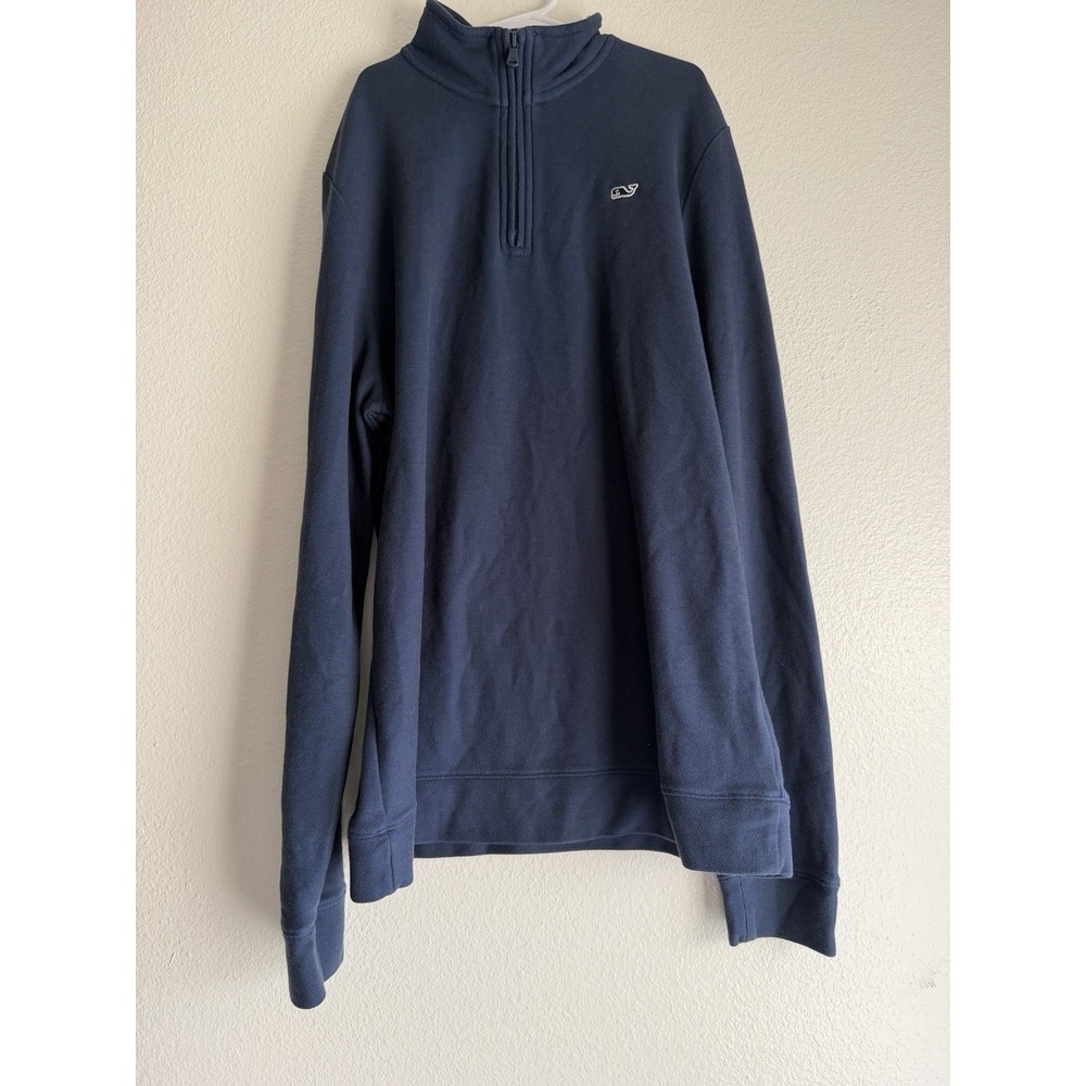 Vineyard Vines Boy's Size X Large(18) 1/4 Zip Blue Pullover Sweater